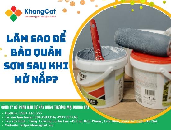 Làm sao để bảo quản sơn sau khi mở nắp?